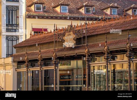 San Miguel Market Mercado De San Miguel Madrid Spain Stock Photo