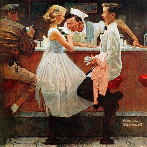 Vault W Artwork After The Prom By Norman Rockwell Wrapped Canvas