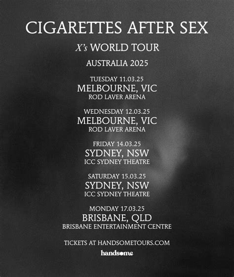 CIGARETTES AFTER SEX Handsome Tours