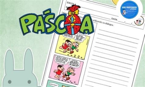 Turma da Mônica em: A Páscoa - SOS Professor Atividades - Do 3º ao 5°ano