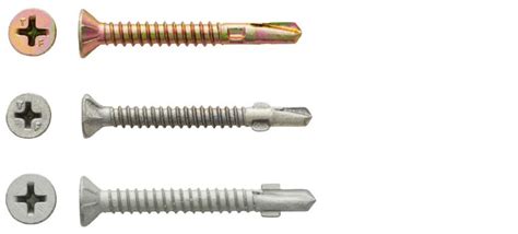 Countersunk Ribbed Head Wing Self Drilling Screws Tri Fixx