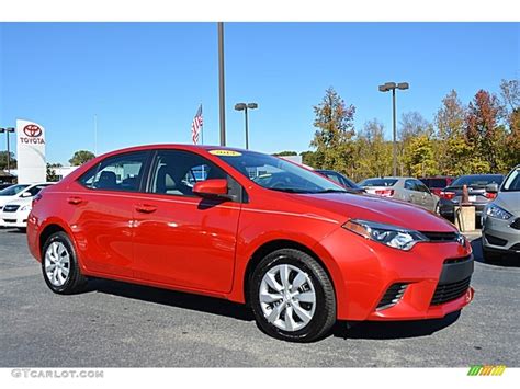 Barcelona Red Metallic Toyota Corolla Le Photo