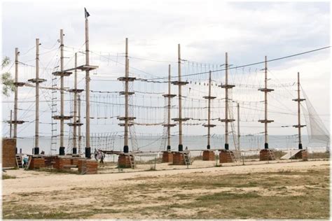 Веревочный парк на опорах Пиратский корабль - Парки Приключений ТРОПА