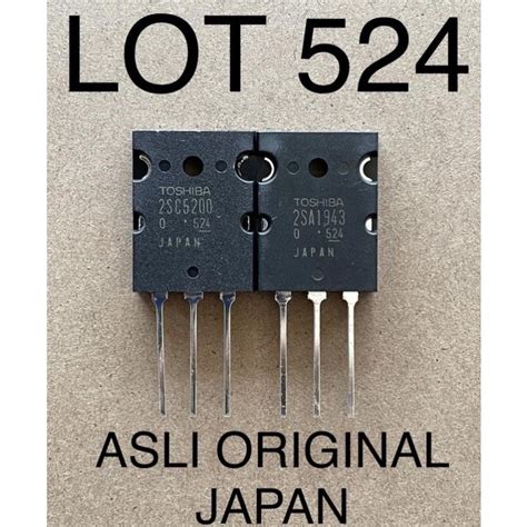 Jual Transistor Toshiba Original Made In Japan 2SA1943 2SC5200