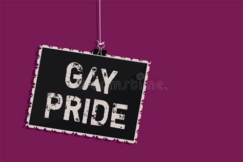 Orgullo Gay Del Texto De La Escritura De La Palabra Concepto Del