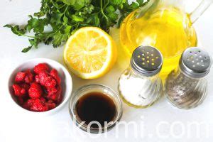 Малиновая заправка для салатов: рецепт с фото