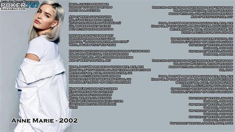 2002 Anne Marie Lyrics Youtube