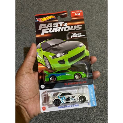 Jual Hot Wheels Paket Mitsubishi Eclipse Fast Furious Dan Nissan Skyline R Shopee Indonesia
