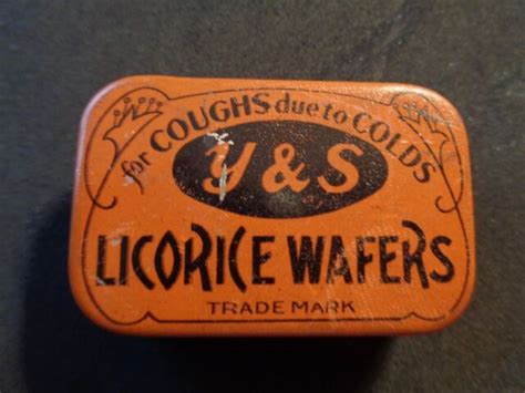 Rare Vintage National Licorice Co Yands Candy Licorice Wafers