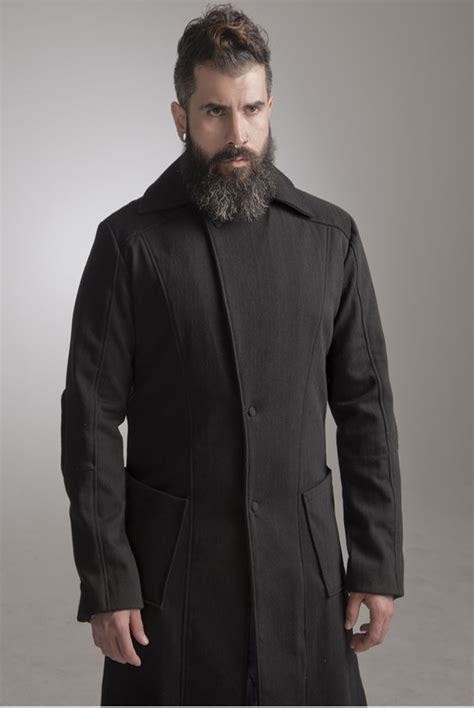 Black Wool Trench Coat - DISORDER BOUTIQUE