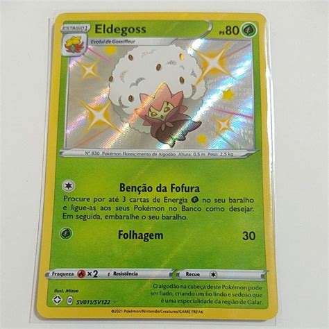 Carta Pokemon Eldegoss Shiny Sv Sv Destinos Brilhantes Shopee