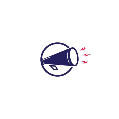 Megaphone Vector Logo Design Creative Symbol Concept For Marketing