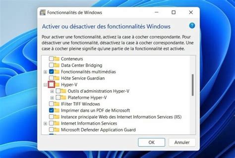 Comment désactiver Hyper V dans Windows 11