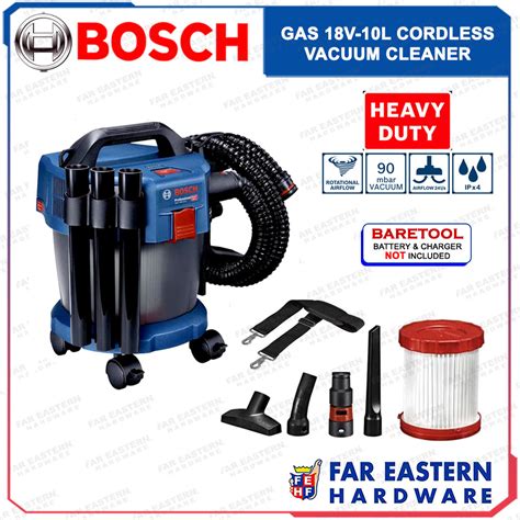 BOSCH GAS 18V 10L Cordless Dust Extractor Vacuum Cleaner Baretool