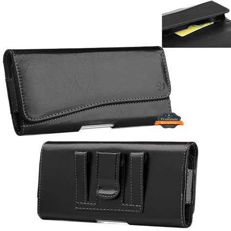 Apple iPhone 11 Leather Case, Belt Clip Holster with Magnetic Closure