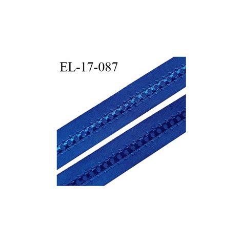 Elastique 16 mm bretelle et lingerie couleur bleu fabriqué en France pour une grande marque