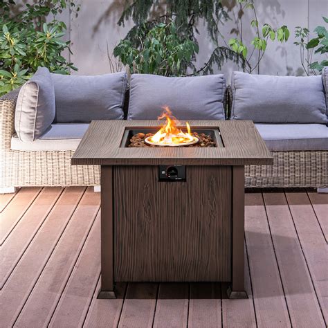 Loon Peak 32 Propane Fire Pit Table 50 000 BTU Outdoor Propane Gas