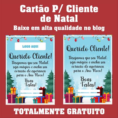 Cartao De Natal Cliente - Cartão de Natal Para cliente