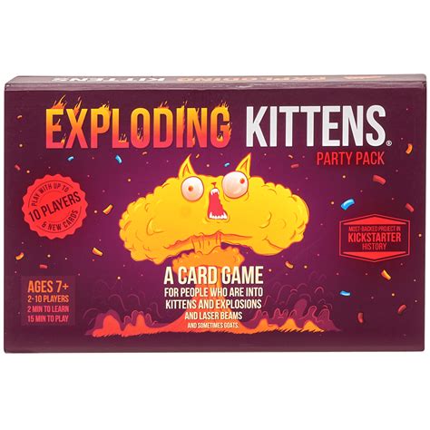 Exploding Kittens Party Pack Edition - Family-friendly Card Game for ...