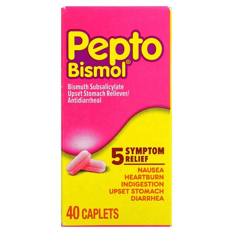 Пепто бисмол, 40 капсул, Pepto Bismol – заказать из-за рубежа в «CDEK ...