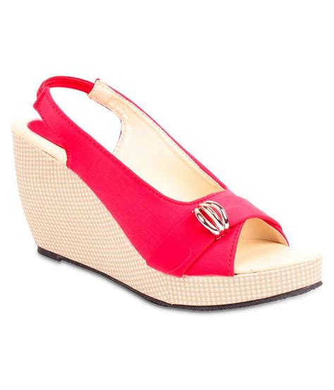 Shoe Lab Pink Wedges Heels Price In India Buy Shoe Lab Pink Wedges