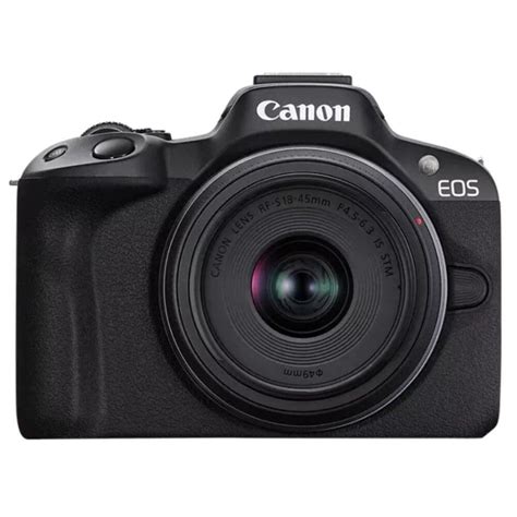 Canon Eos R50 Rf S18 45mm F45 63 Is Stm Lens Kit Black Mirrorless