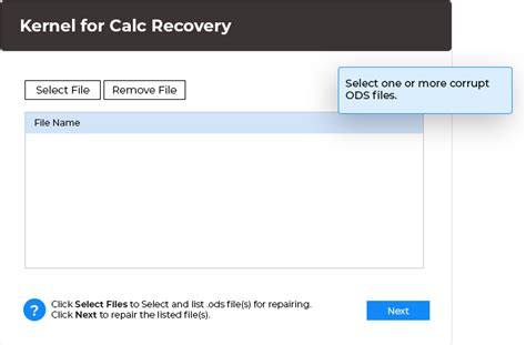 Calc Recovery Tool Repairs Corrupted and Damaged Calc Files