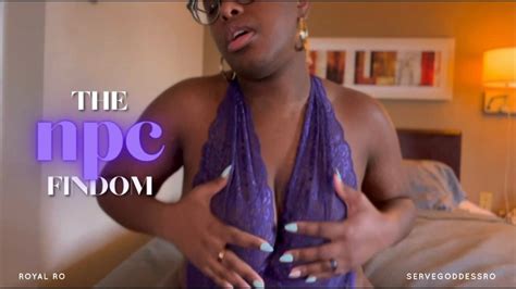 The NPC Findom HD MP4 1080p By Royal Ro With Financial Domination NPC Fetish Lingerie Ebony