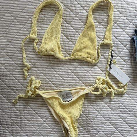 Elysiian Swim Nwt Elysiian Butter Yellow Bikini Set Poshmark