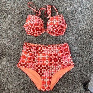 Aerie Swim Nwot Pc Bandeau String Bikini Gray Aztec M Poshmark