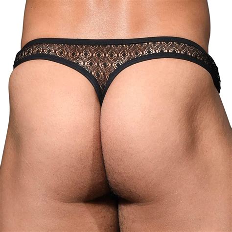 Andrew Christian String Almost Naked Seductive Dentelle Noir Inderwear