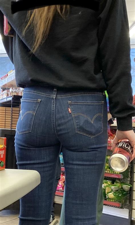 Nicest Ass In Jeans Ive Ever Captured In The Wild Tight Dark Levis