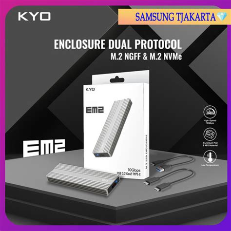 Jual Kyo Em M Nvme Ngff Enclosure Gbps Ssd M Ngff Nvme Usb