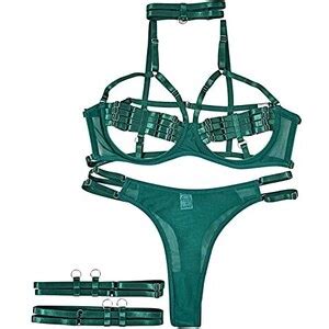 NOAGENJT Lingerie Sexy Sex Confusion Dew Milk Intrecciato Industria Pesante Set Di Pezzi Sexy Da