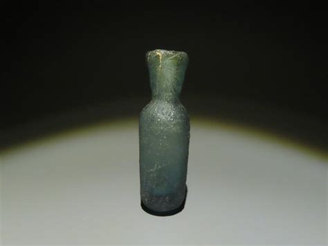 Ancient Roman Glass Ointment 1st 3rd Century Ad 47 Cm Height