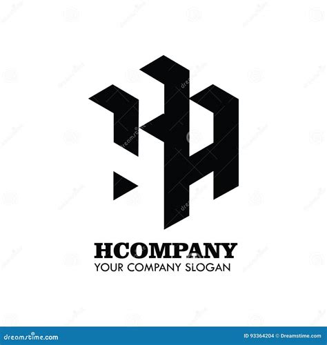 Letter H Company Logo Vector Stock Vector Illustration Of Luxury