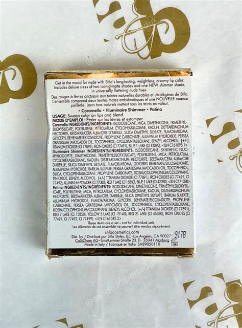 Stile Nouveau Nude Stay All Day Liquid Lipstick Set A B IMPORTED UK