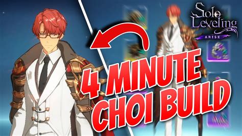 4 Minute End Game BEST Choi Jong In Build Guide Solo Leveling Arise