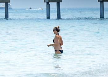 Swimwear Gwyneth Paltrow In A Bikini On The Beach In Marbella Spain Mixq Phun Org