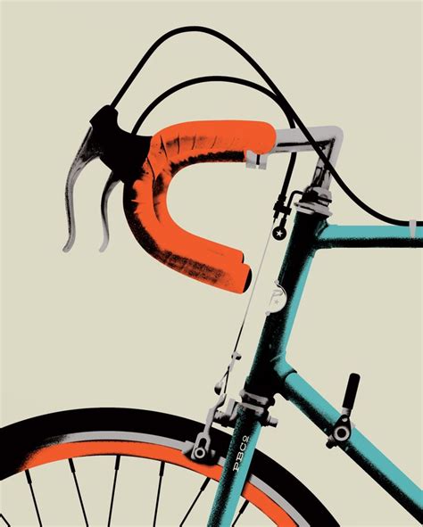 Bike Portrait 2 Art Print by allanpeters | Bike illustration, Bike art print, Bicycle art