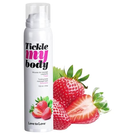 Tickle my body - masszázs hab - eper (150ml) | Padlizsan.hu