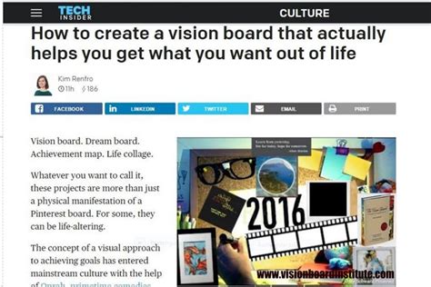 the article is about how to create a vision board that actually helps ...