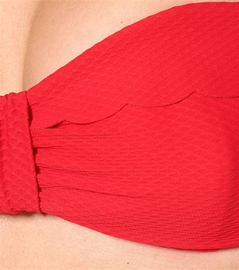 Pampelonne Bandeau Bikini Top In Red Heidi Klein Mytheresa