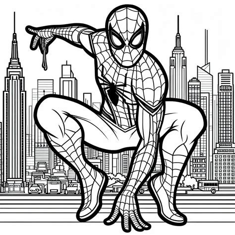 Desenho Para Colorir E Imprimir Do Homem Aranha