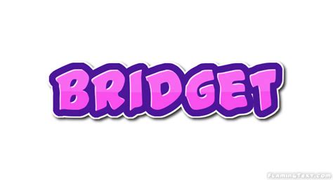 Bridget Logo Free Name Design Tool From Flaming Text