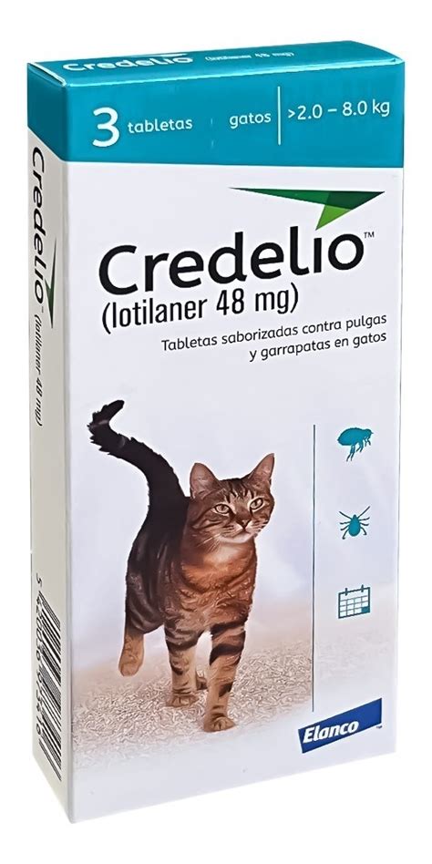 Antipulgas Masticable Credelio Gatos A Kg Tabletas Env O Gratis