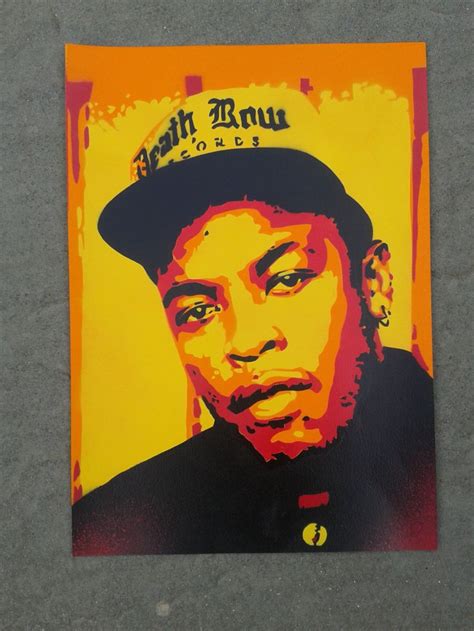 Dr Dre Painting Canvas Stencil Art Spray Paints Hip Hop Rap Etsy Uk