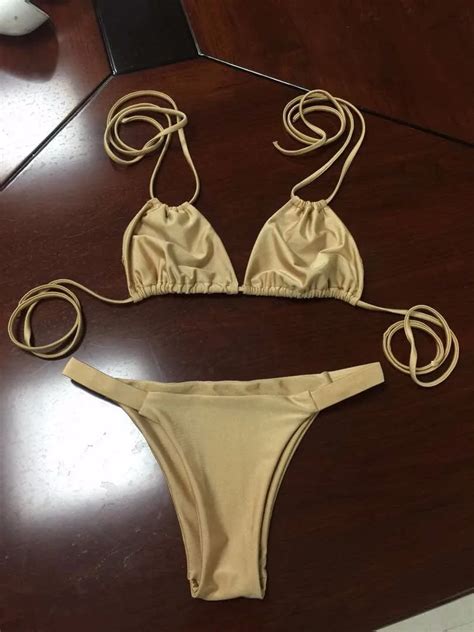 Latest Design Custom Bikini Manufacturer Brazilian Hot Sex String Neck