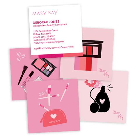 Confident Square Mary Kay Business Cards MKConnections