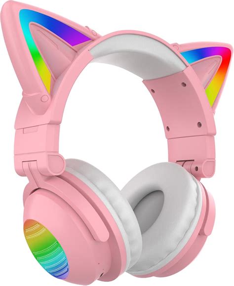 LINK BITS Auriculares Inalambricos De Diadema Con Orejas De Gato